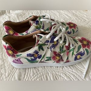 Salvatore Ferragamo"FASANO" Leather Sneakers Shoes size 8 New